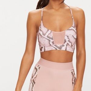 Pretty Little Thing Snake Crop Top